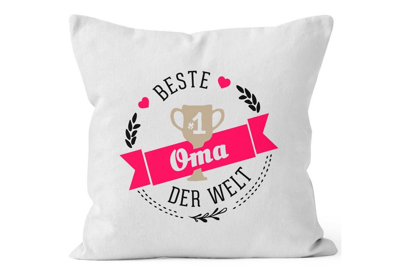 MoonWorks Dekokissen Kissenbezug {bester_t_[object Object]} [object Object] der Welt Geschenk für [object Object] Baumwolle MoonWorks® von MoonWorks