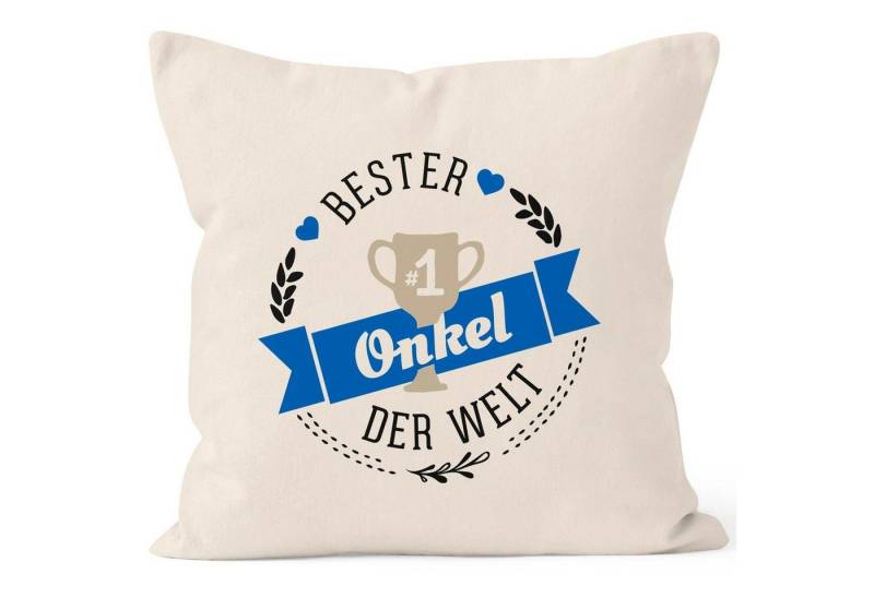 MoonWorks Dekokissen Kissenbezug {bester_t_[object Object]} [object Object] der Welt Geschenk für [object Object] Baumwolle MoonWorks® von MoonWorks