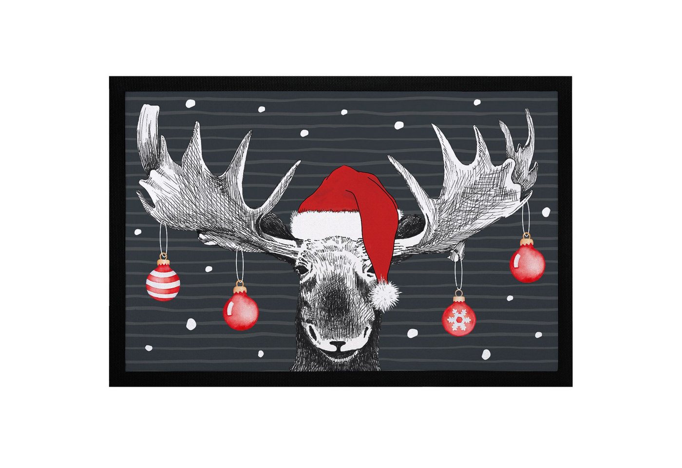 MoonWorks Fußmatte Fußmatte Elch Weihnachten Christmas Wintermotive Weihnachtsdeko, rechteckig MoonWorks Fußmatte Fußmatte Elch Weihnachten Christmas Wintermotive Weihnachtsdeko, rechteckig von MoonWorks