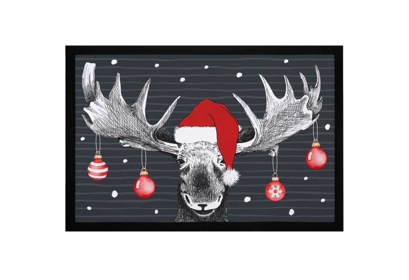 MoonWorks Fußmatte Fußmatte Elch Weihnachten Christmas Wintermotive Weihnachtsdeko, rechteckig MoonWorks Fußmatte Fußmatte Elch Weihnachten Christmas Wintermotive Weihnachtsdeko, rechteckig von MoonWorks