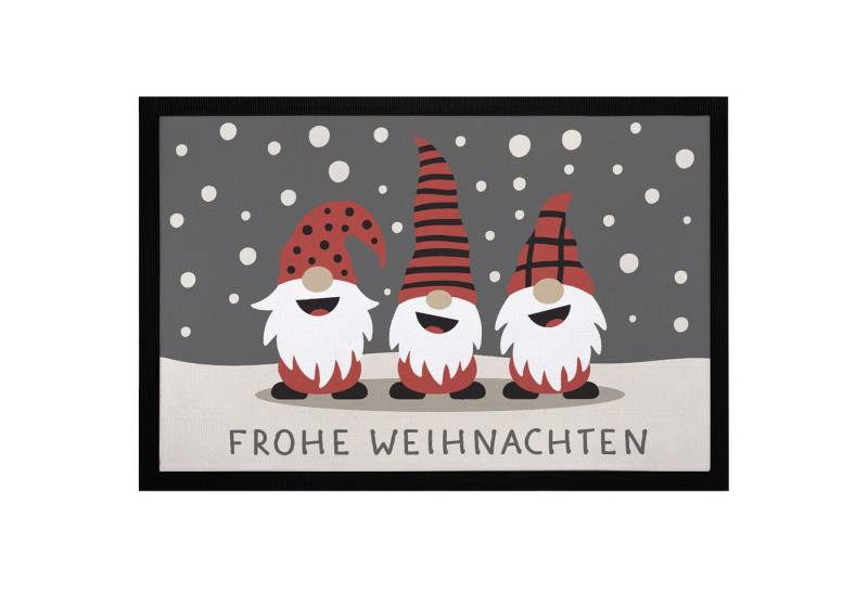 MoonWorks Fußmatte Fußmatte Frohe Weihnachten Wichtel Wintermotiv Schneeflocken Gnomes, rechteckig MoonWorks Fußmatte Fußmatte Frohe Weihnachten Wichtel Wintermotiv Schneeflocken Gnomes, rechteckig von MoonWorks