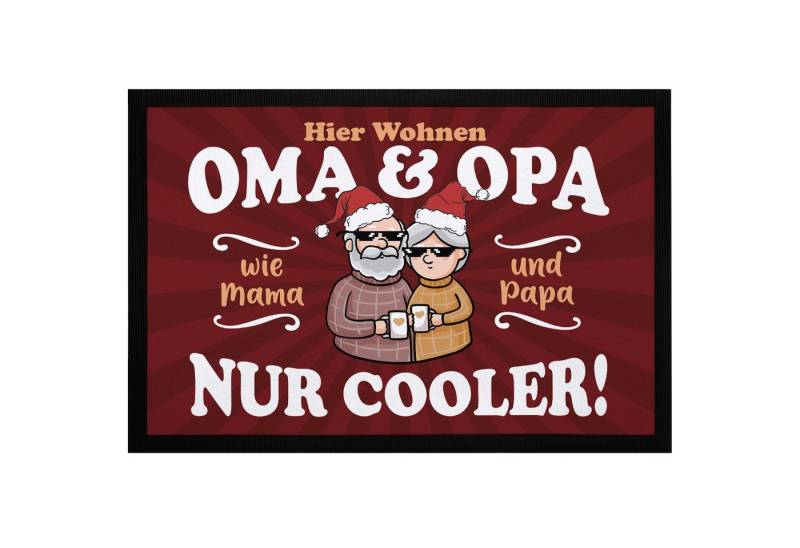 MoonWorks Fußmatte Fußmatte Geschenk Hier wohnen Oma und Opa Großeltern lustige, rechteckig MoonWorks Fußmatte Fußmatte Geschenk Hier wohnen Oma und Opa Großeltern lustige, rechteckig von MoonWorks