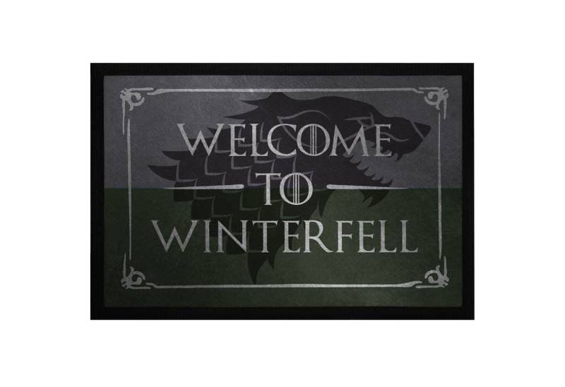 MoonWorks Fußmatte Fußmatte Spruch Welcome to Winterfell Willkommen Türmatte Wolf, rechteckig MoonWorks Fußmatte Fußmatte Spruch Welcome to Winterfell Willkommen Türmatte Wolf, rechteckig von MoonWorks