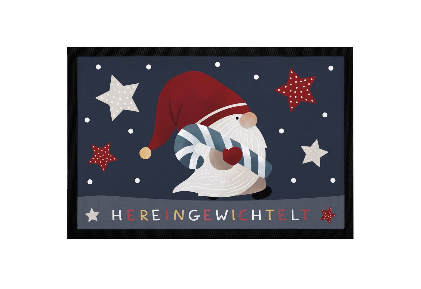 MoonWorks Fußmatte Fußmatte Weihnachten Wichtel Hereingewichtelt Wintermotiv Sterne, rechteckig MoonWorks Fußmatte Fußmatte Weihnachten Wichtel Hereingewichtelt Wintermotiv Sterne, rechteckig von MoonWorks