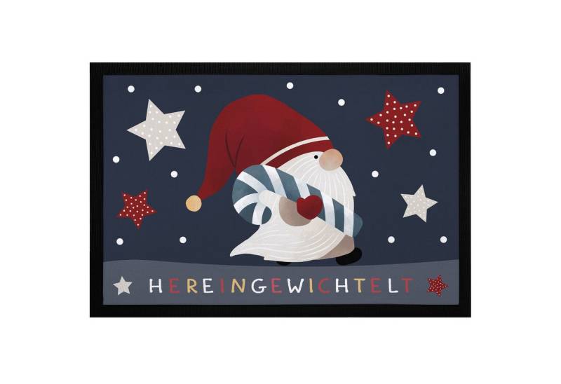 MoonWorks Fußmatte Fußmatte Weihnachten Wichtel Hereingewichtelt Wintermotiv Sterne, rechteckig MoonWorks Fußmatte Fußmatte Weihnachten Wichtel Hereingewichtelt Wintermotiv Sterne, rechteckig von MoonWorks