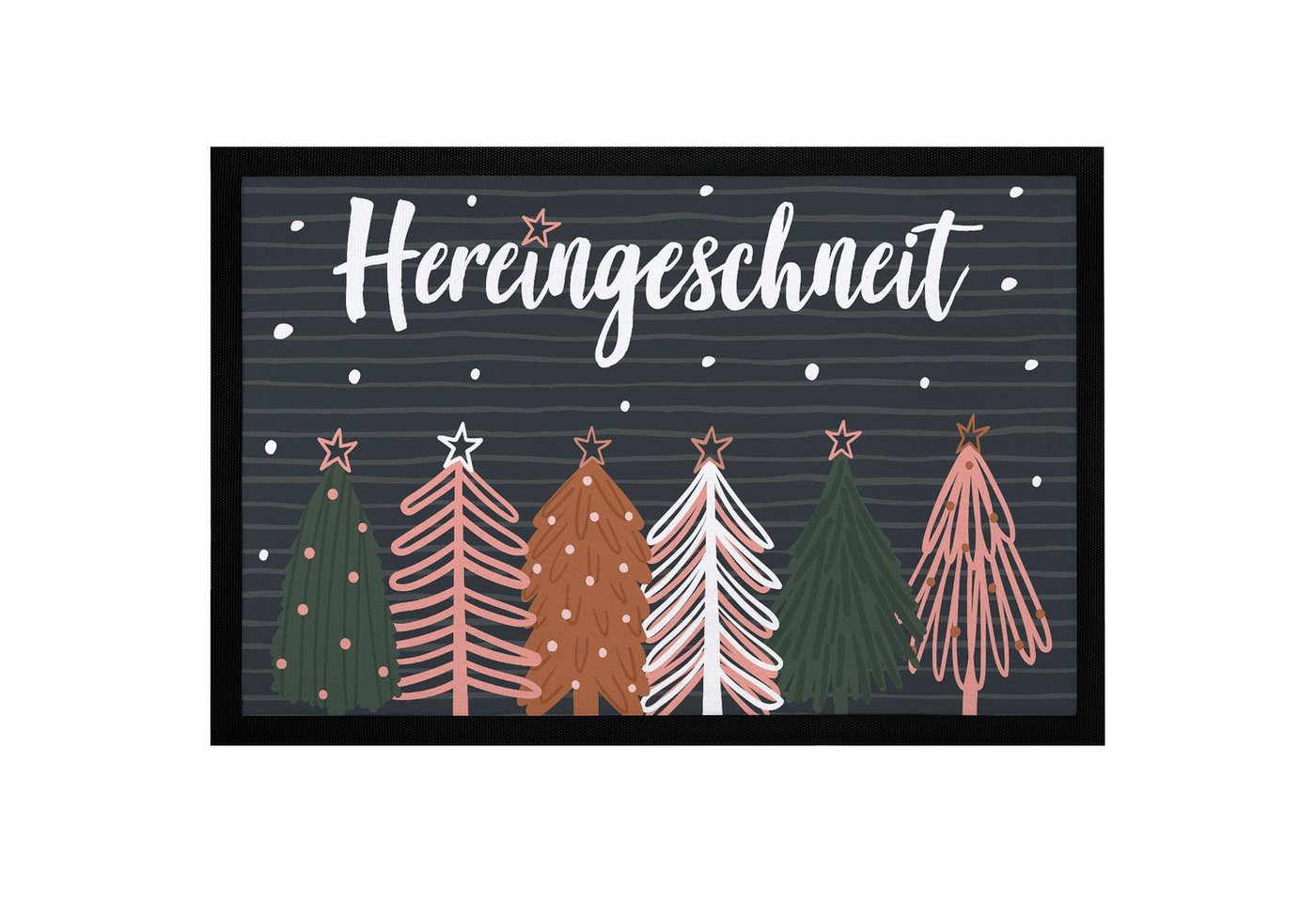 MoonWorks Fußmatte Fußmatte Weihnachten Winter Motiv Hereingeschneit Schneeflocken, rechteckig MoonWorks Fußmatte Fußmatte Weihnachten Winter Motiv Hereingeschneit Schneeflocken, rechteckig von MoonWorks