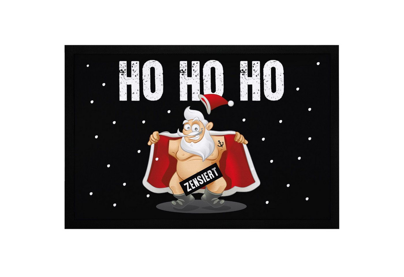 MoonWorks Fußmatte Fußmatte Weihnachten lustig Weihnachtsmann zensiert Bedruckt, rechteckig MoonWorks Fußmatte Fußmatte Weihnachten lustig Weihnachtsmann zensiert Bedruckt, rechteckig von MoonWorks