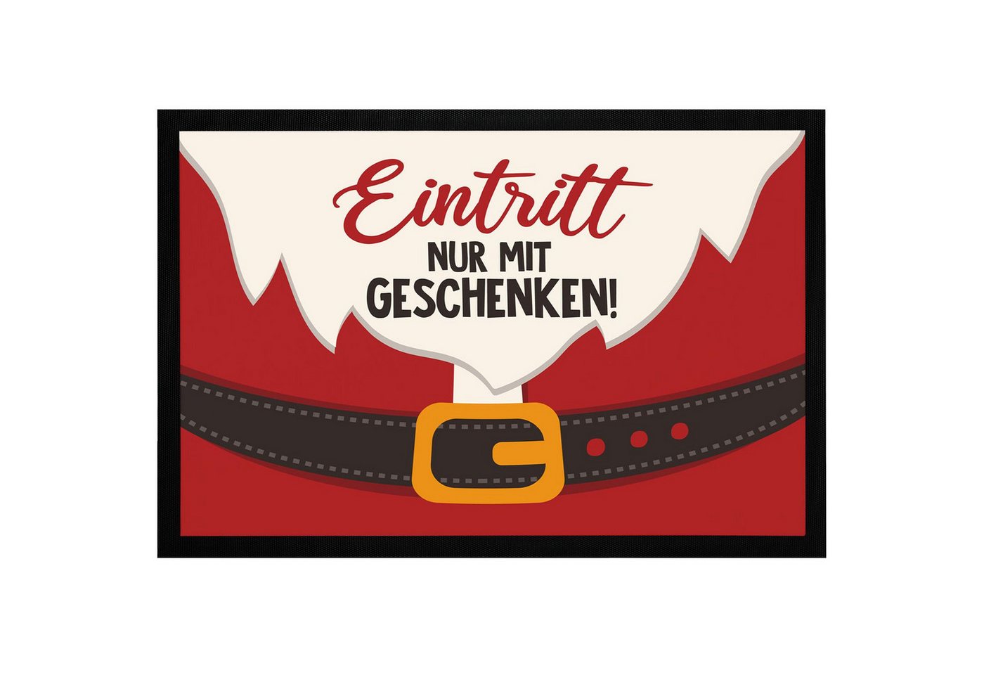 MoonWorks Fußmatte Fußmatte Weihnachten mit Spruch Eintritt nur mit Geschenken Santa, rechteckig MoonWorks Fußmatte Fußmatte Weihnachten mit Spruch Eintritt nur mit Geschenken Santa, rechteckig von MoonWorks