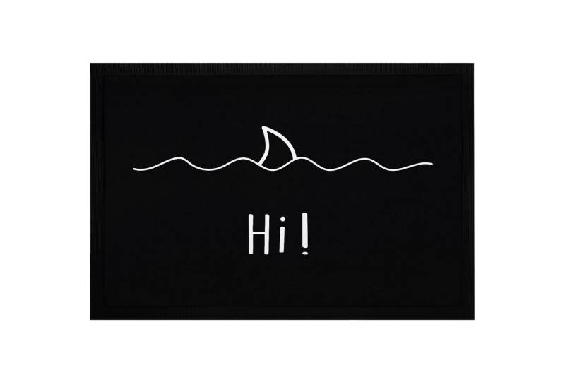 MoonWorks Fußmatte Fußmatte mit Spruch Begrüßung Hi Hai-Fisch Flosse Wellen ironisches, rechteckig MoonWorks Fußmatte Fußmatte mit Spruch Begrüßung Hi Hai-Fisch Flosse Wellen ironisches, rechteckig von MoonWorks