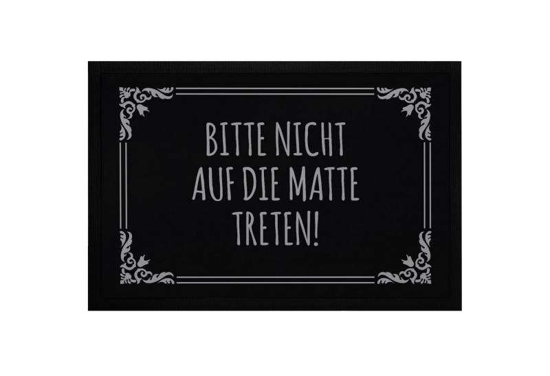 MoonWorks Fußmatte Fußmatte mit Spruch Bitte nicht auf die Matte treten Ironie, rechteckig von MoonWorks