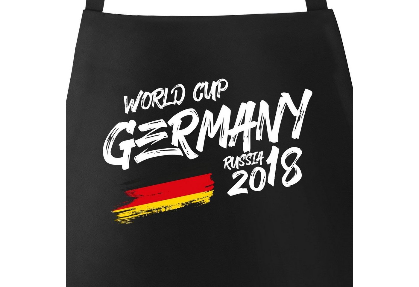 MoonWorks Grillschürze Grill-Schürze für Männer Deutschland WM Fußball Weltmeisterschaft 2018 World Cup Adler Vintage Baumwoll-Schürze Küchenschürze Moonworks®, mit kreativem Aufdruck von MoonWorks