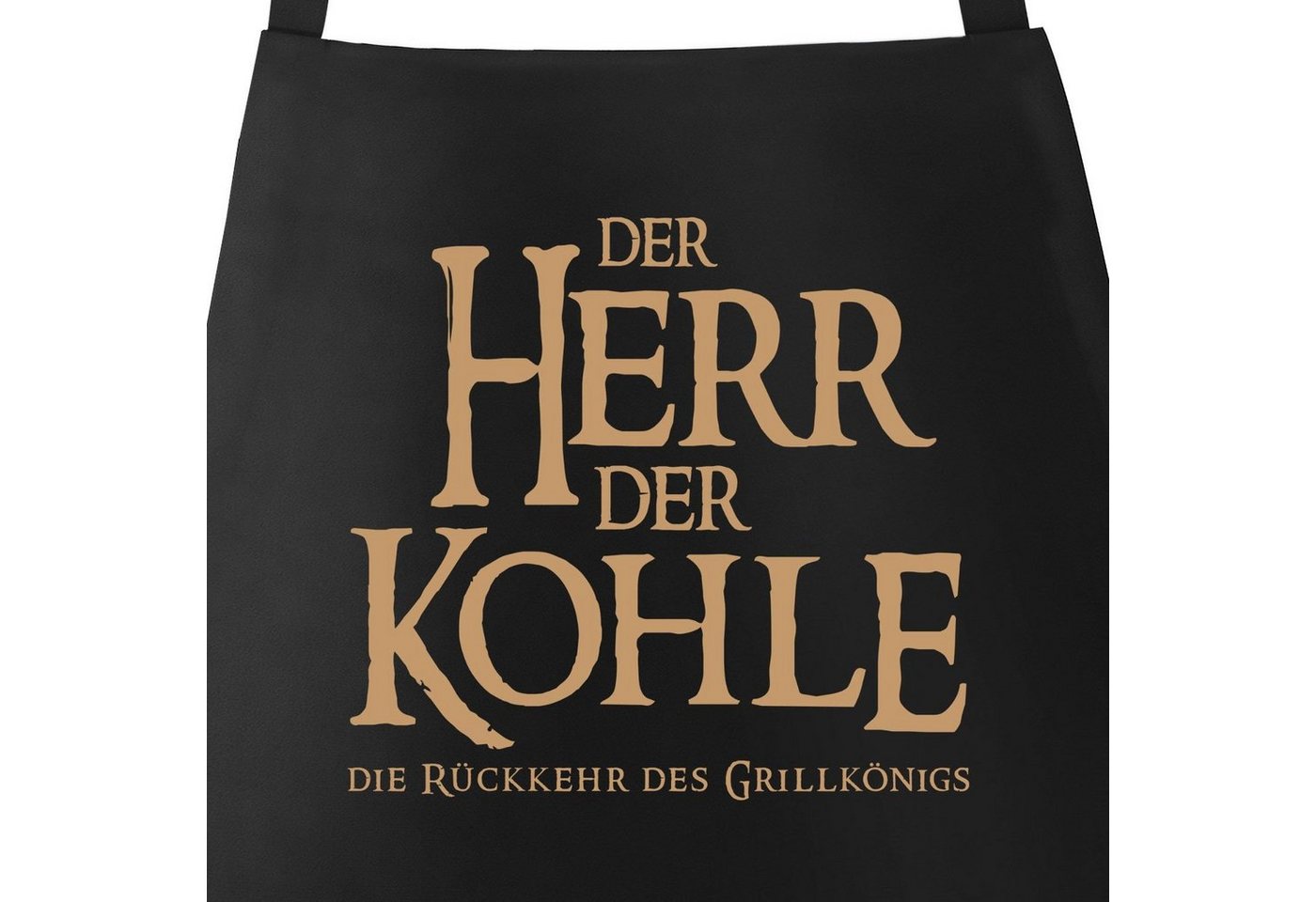 MoonWorks Grillschürze Grill-Schürze für Männer mit Spruch Der Herr der Kohle die Rückkehr des Grillkönigs Moonworks®, mit kreativem Aufdruck von MoonWorks