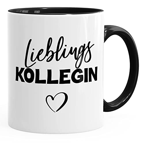 MoonWorks Kaffee-Tasse Lieblings Kollegin Geschenk schwarz unisize von MoonWorks