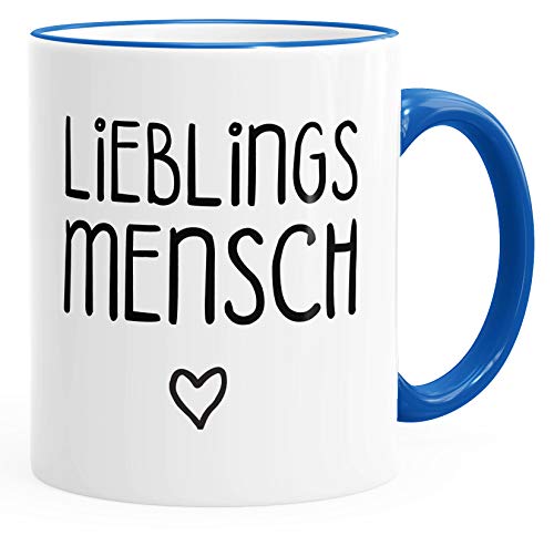 MoonWorks Kaffee-Tasse Lieblingsmensch Geschenk-Tasse Liebe Freundschaft Partner Freundin royal unisize von MoonWorks