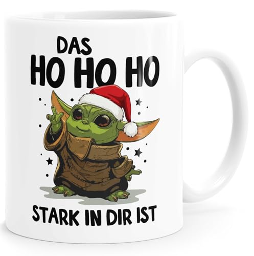 MoonWorks Kaffee-Tasse Weihnachten Das HoHoHo stark in dir ist Baby- Spruch lustig weiss standard von MoonWorks