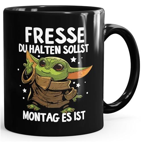 MoonWorks Kaffee-Tasse mit Spruch Arbeit Fresse halten du sollst Montag es ist Baby Bürotasse lustige Kaffeebecher schwarz standard MoonWorks Kaffee-Tasse mit Spruch Arbeit Fresse halten du sollst Montag es ist Baby Bürotasse lustige Kaffeebecher schwarz standard von MoonWorks