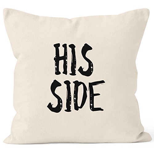 MoonWorks Kissenbezug His Side Deko-Kissen 40x40 Baumwolle Natur MoonWorks Kissenbezug His Side Deko-Kissen 40x40 Baumwolle Natur von MoonWorks