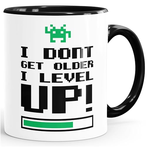MoonWorks Tasse I Dont get Older I Level up Gamer Spruch Kaffeetasse Teetasse Keramiktasse schwarz Unisize MoonWorks Tasse I Dont get Older I Level up Gamer Spruch Kaffeetasse Teetasse Keramiktasse schwarz Unisize von MoonWorks