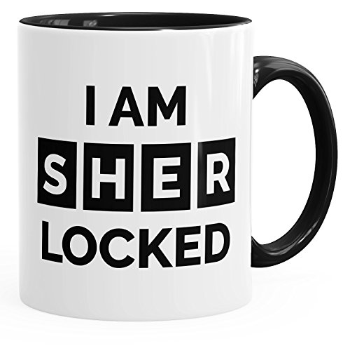 MoonWorks Tasse I'm Sherlocked Kaffeetasse Teetasse Keramiktasse schwarz Unisize MoonWorks Tasse I'm Sherlocked Kaffeetasse Teetasse Keramiktasse schwarz Unisize von MoonWorks