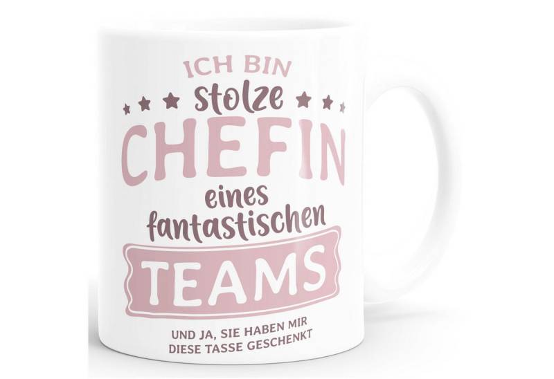 MoonWorks Tasse Kaffee-Tasse Bürotasse Spruch Ich bin stolze/r Chefin/Chef eines, Keramik MoonWorks Tasse Kaffee-Tasse Bürotasse Spruch Ich bin stolze/r Chefin/Chef eines, Keramik von MoonWorks