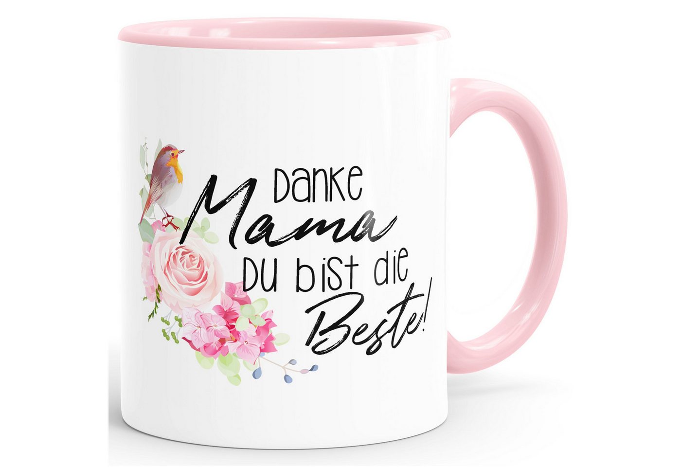MoonWorks Tasse Kaffee-Tasse Muittertagsgeschenk Danke Mama du bist die Beste, Keramik von MoonWorks