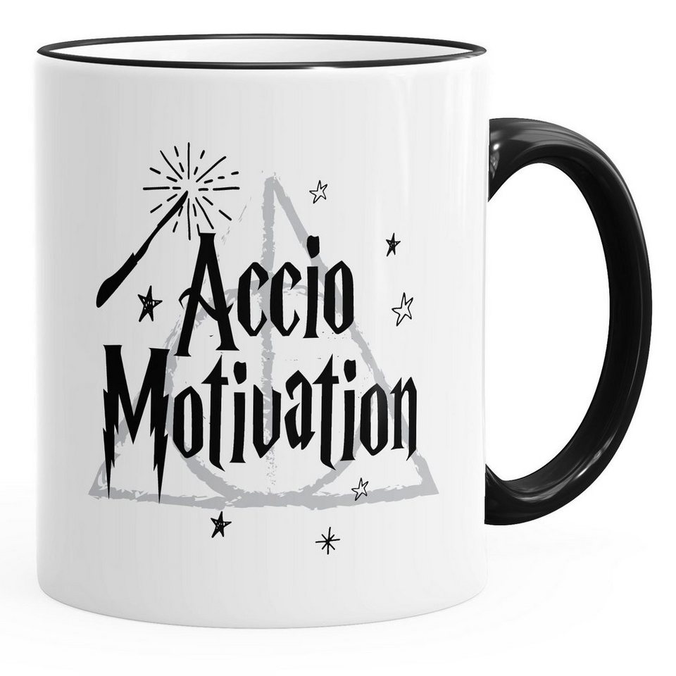 MoonWorks Tasse Kaffee-Tasse Spruch Accio Motivation Teetasse Keramiktasse MoonWorks®, Keramik von MoonWorks