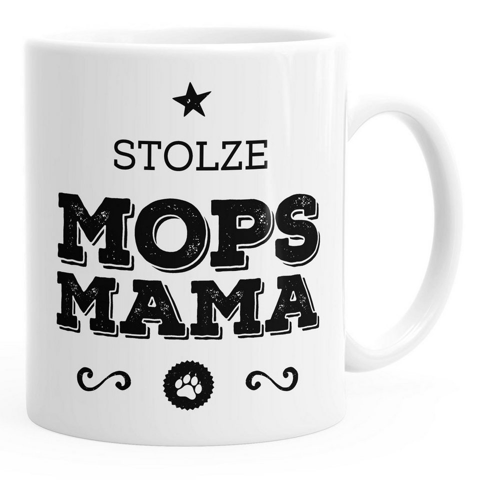 MoonWorks Tasse Kaffee-Tasse Stolze [object Object] Mama [object Object] Besitzerin Hundebesitzerin MoonWorks®, Keramik von MoonWorks