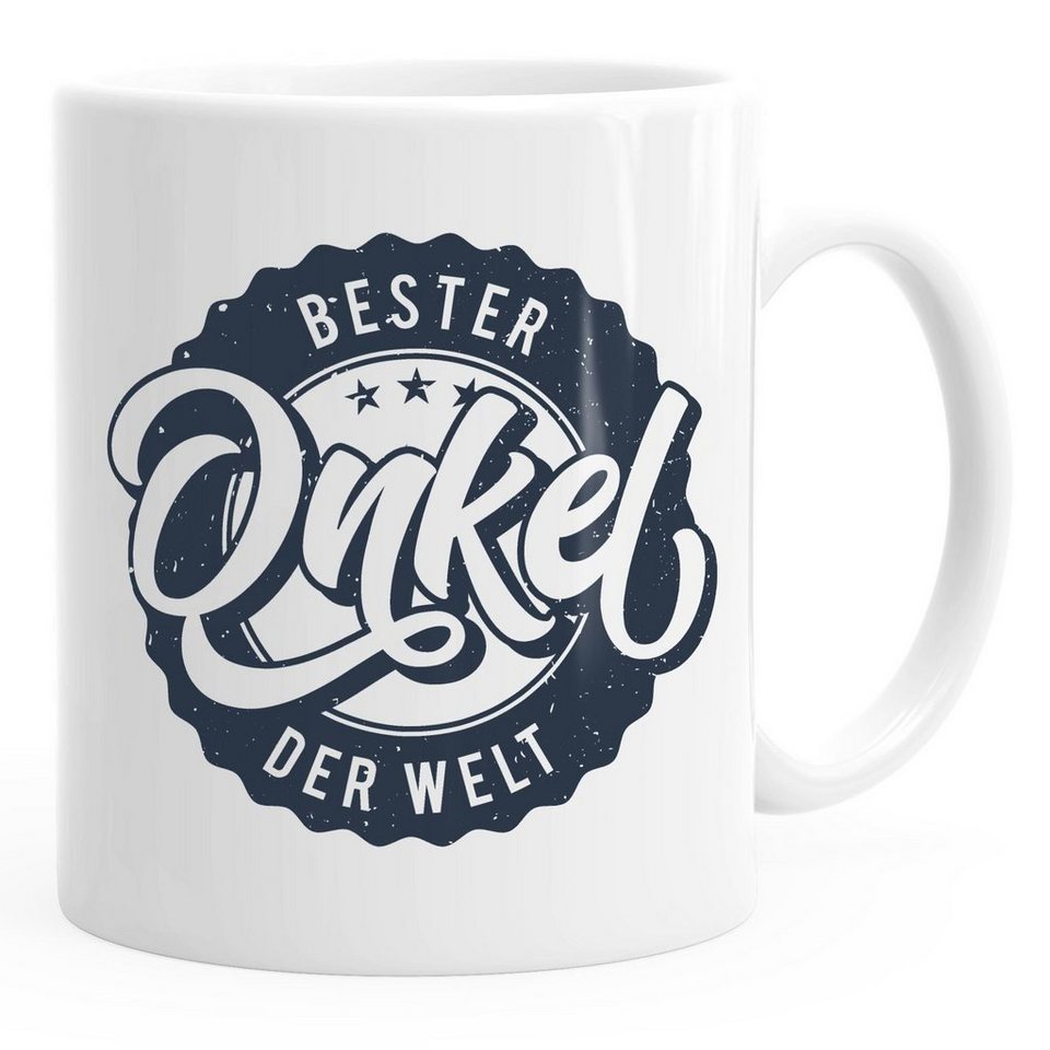 MoonWorks Tasse Kaffeetasse Bester Onkel der Welt Geschenk Geschenktasse MoonWorks®, Keramik von MoonWorks