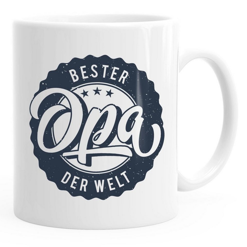 MoonWorks Tasse Kaffeetasse Bester Opa der Welt Geschenk Geschenktasse MoonWorks®, Keramik von MoonWorks