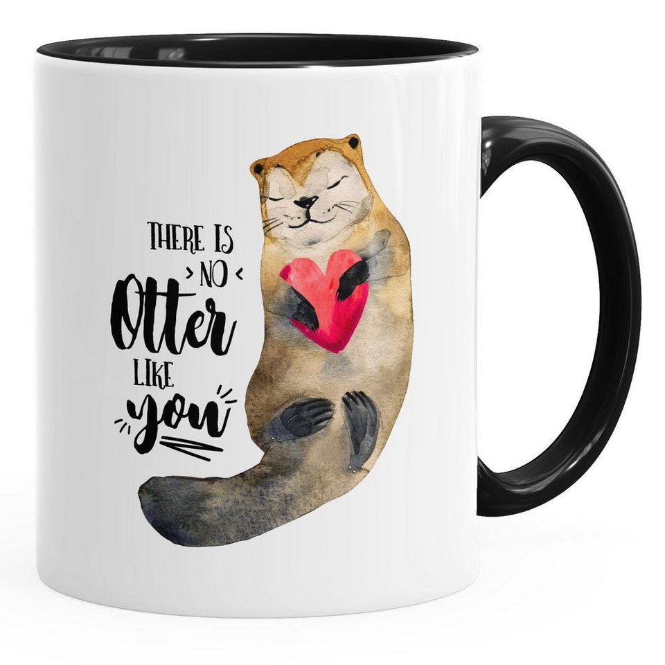 MoonWorks Tasse Kaffeetasse Geschenk Tasse There is no otter like you Liebe Spruch Love Quote lustig verliebt Freund Freundin MoonWorks®, Keramik von MoonWorks