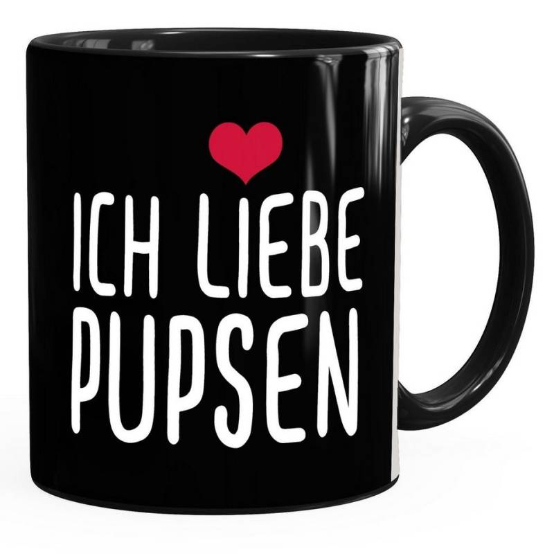 MoonWorks Tasse Spruch-Tasse Ich liebe Pupsen Kaffeetasse Teetasse MoonWorks®, Keramik von MoonWorks
