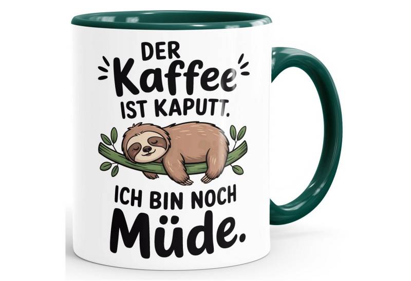 MoonWorks Tasse Tasse Spruch Der Kaffee ist kaputt – Geschenk für Morgenmuffe, Keramik MoonWorks Tasse Tasse Spruch Der Kaffee ist kaputt – Geschenk für Morgenmuffe, Keramik von MoonWorks