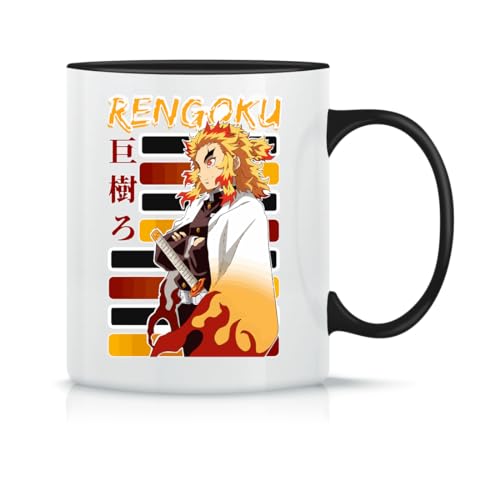Moonai Fire Pillar Rengoku Klassische Keramik Kaffeetasse Weiß Schwarz Rosa Magisch 330ml Moonai Fire Pillar Rengoku Klassische Keramik Kaffeetasse Weiß Schwarz Rosa Magisch 330ml von Moonai