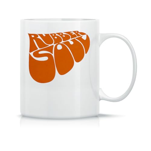 Moonai Rubber Soul Orange Logo Klassische Keramik-Kaffeetasse Weiß Schwarz Rosa Magisch 330ml von Moonai