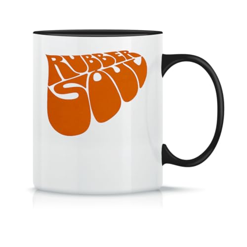 Moonai Rubber Soul Orange Logo Klassische Keramik-Kaffeetasse Weiß Schwarz Rosa Magisch 330ml von Moonai