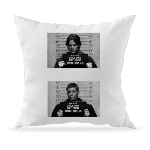 Moonai Supernatural Mugshot's Dekorativer Sofakissenbezug und Füllung 40x40 von Moonai