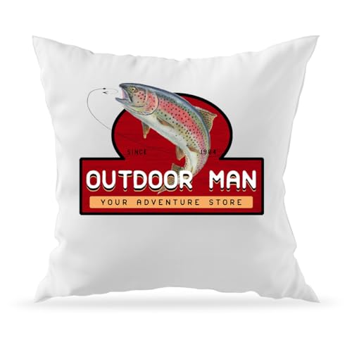 Outdoor Man Mug Shirts Etc. Last Man Standing Dekorativer Sofakissenbezug und Füllung 40x40 von Moonai