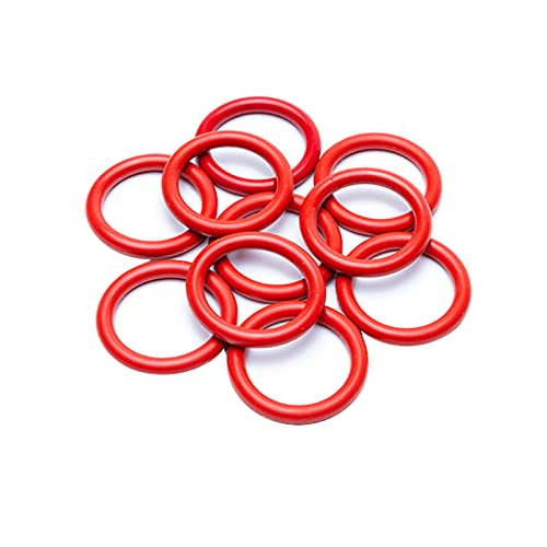 100 stücke rot VMQ silikon o-ring 1mm dicke od 21mm umweltfreundliche Gummiring Dichtungsdichtung, 21x19x1mm von Moonbaby