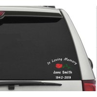 In Liebevoller Erinnerung Aufkleber, in Auto Fenster Geschenk, An von MoonbeamsVisions
