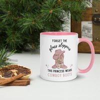 Pinke Cowboystiefel Tasse - Geschenk Für Eine Prinzessin Cowgirl Freundin von MoonbugGifts