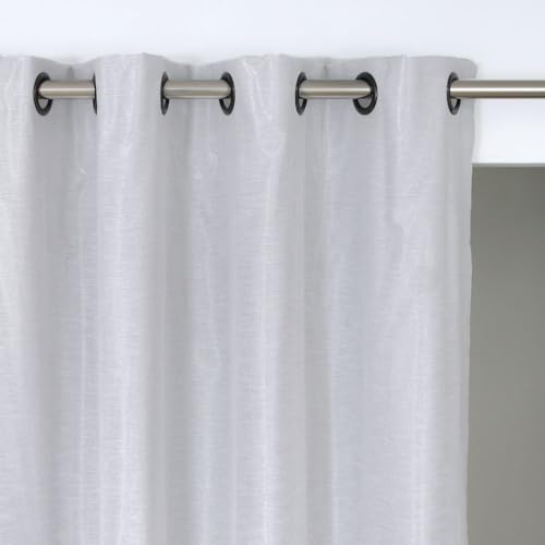 MOONDREAM ThermActiv® Thermogardine Winter+Sommer 2in1 | Isolierung Kälte+Hitze | Patentierte Technologie | EU Herstellung | Ösen | Grau MC17 | 140B x 240H cm von Moondream