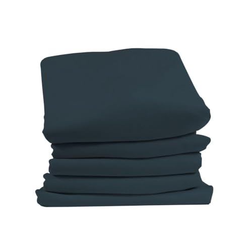 Moondream DecibelControl™ Akustikvorhang 3in1 | Lärmschutz | Thermoisolierung Winter+Sommer | 100% Verdunkelung | Patentierte Technologie | EU Herstellung | Faltenband | Blau MC458 | 140B x 260H cm von Moondream