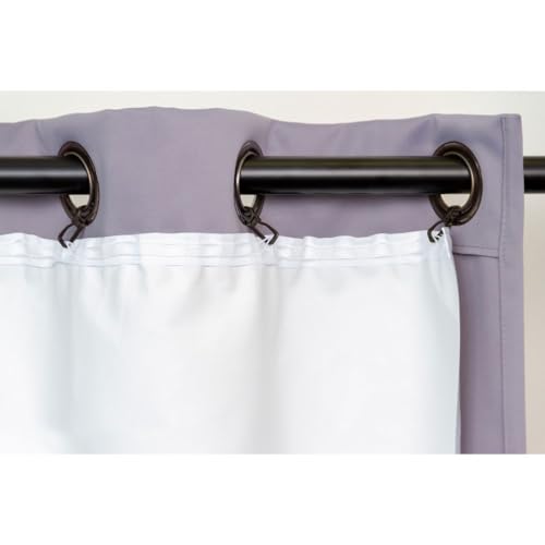 Moondream ThermActiv® Thermofutter Winter+Sommer für Vorhänge 2in1 | Isolierung Kälte+Hitze | EU Herstellung | Befestigung via Häckchen| Weiß MC720 | 135B x 240H cm von Moondream