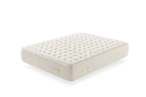 Moonia Serenity-Matratze, fest und anpassbar, Hypersoft optimale Lendenwirbelstütze, 135 x 190 cm von Moonia