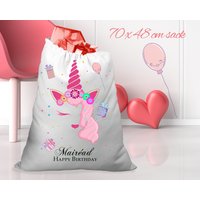 Einhorn. Geburtstagsgeschenk Sack | Geburtstagssack Personalisierte Personalisierter Geschenksack Einhornkopf - Kein Glitzer Einhorn. Geburtstagsgeschenk Sack | Geburtstagssack Personalisierte Personalisierter Geschenksack Einhornkopf - Kein Glitzer von MoonlakeDesignMugs