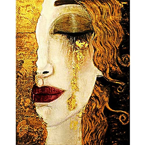 Diamond Painting groß Voll Abstrakt Gustav Klimt 5D Diamant Painting Bilder Erwachsene, Diamant Painting Bilder Kinder,Daiments Painting Set,Anfänger Diamantmalerei, DIY Daiments Painting 30x40cm von Moonlee