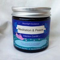 Meditation & Peace Intention Kerze Zur Manifestierung Von Frieden, Heilung & Harmonie Spirituelle Unterstützung 60Ml von MoonlightGuidanceLtd