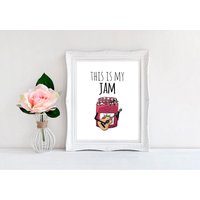 This Is My Jam | Gitarrenspielglas, Wand Kunst Druck - 8 "x 10" von MoonlightMakers