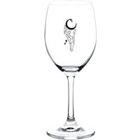 Gothic Halbmond Und Skelett Hand Weinglas von MoonlitAlternative