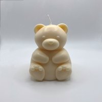Teddybär Kerze | Home Decor Big Cute Bear Geschenk Vegane Soja Selbstgemacht von Moonluxcandless